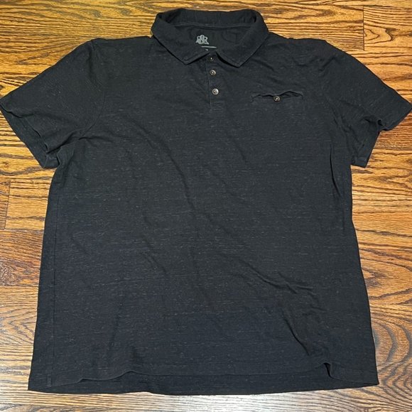 Double RL RRL Iconic Polo Gray/Black XXL - Picture 1 of 6